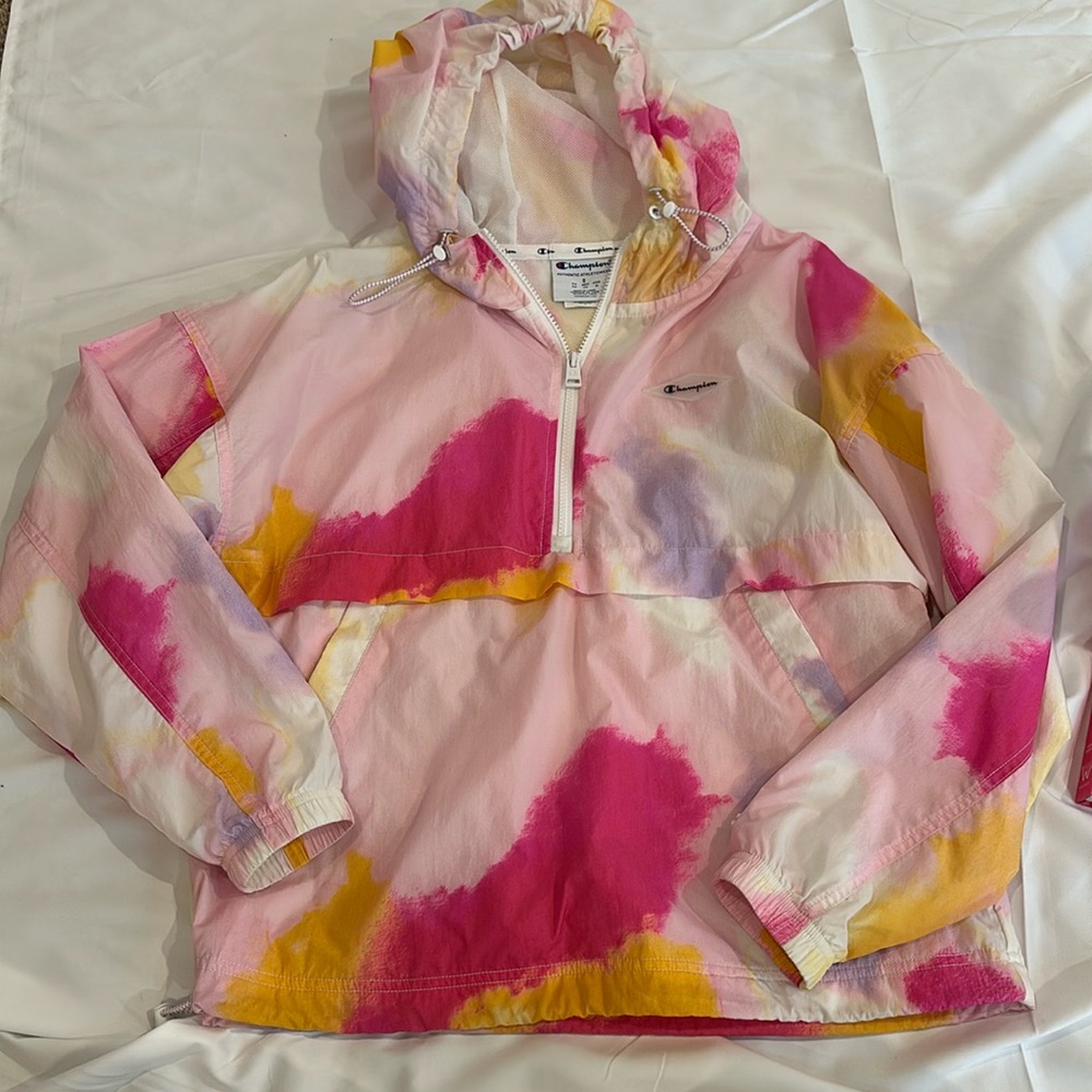 Champion colorful rain coat jacket